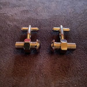 Knot & Bolt Stainless Steel Cufflinks